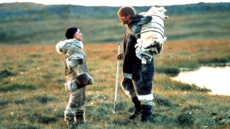 Kanaalaq and Charlie in the wilderness in The Snow Walker