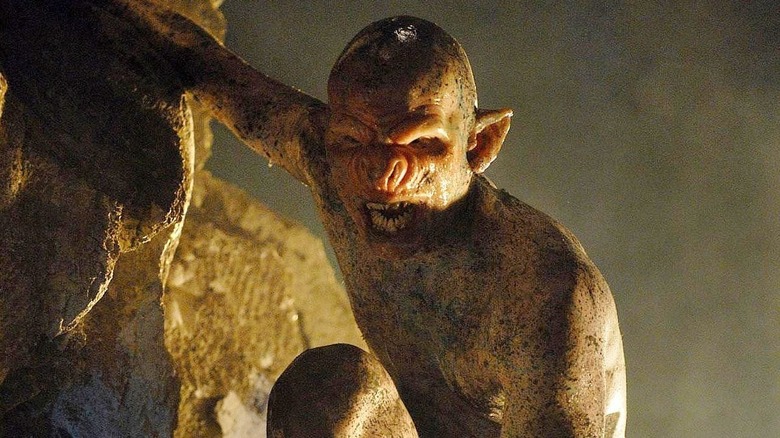 A crawler snarls as it sees its prey in The Descent (2005)