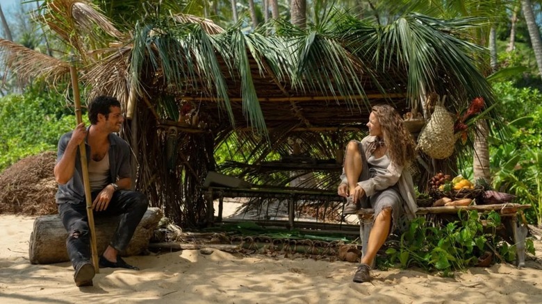 Bradley and Linda on the beach in Send Help