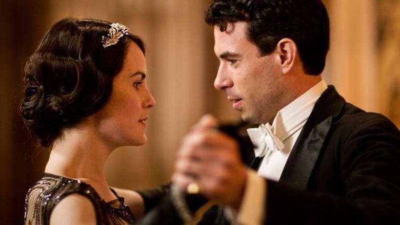 Lady Mary Crawley dancing in Downton Abbey