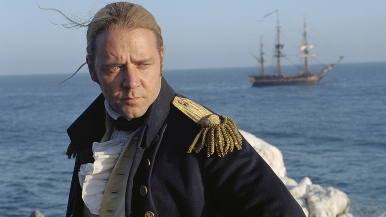 Aubrey looking out at the sea in Master and Commander: The Far Side of the World
