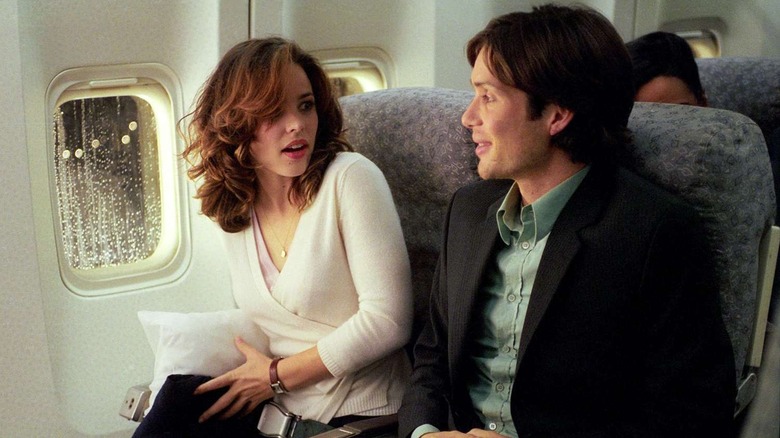 Lisa and Jackson onboard their flight in Red Eye (2005)