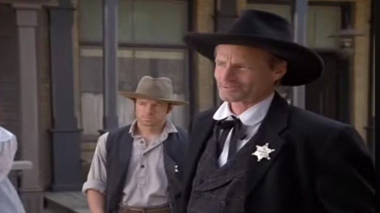 Billy the Kid and Wild Bill Hickok looking serious in Purgatory