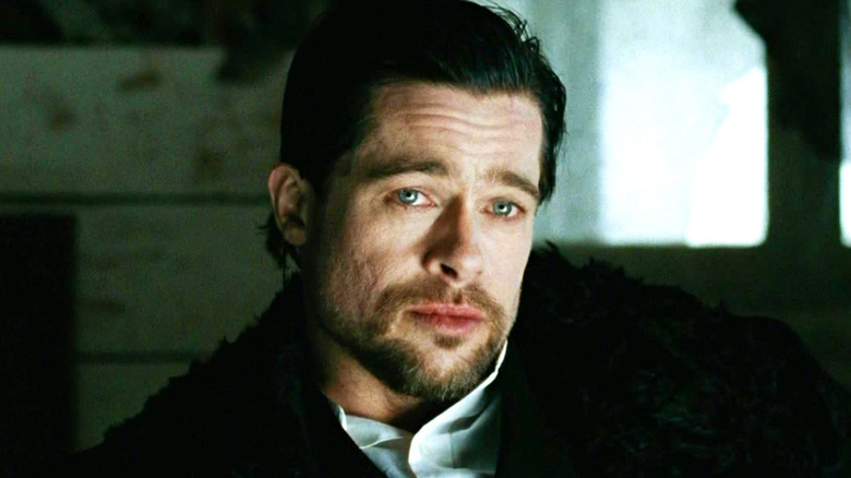 Jesse James looking weary in The Assassination of Jesse James by the Coward Robert Ford