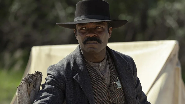 Bass Reeves looks onward on Lawmen: Bass Reeves (2023)