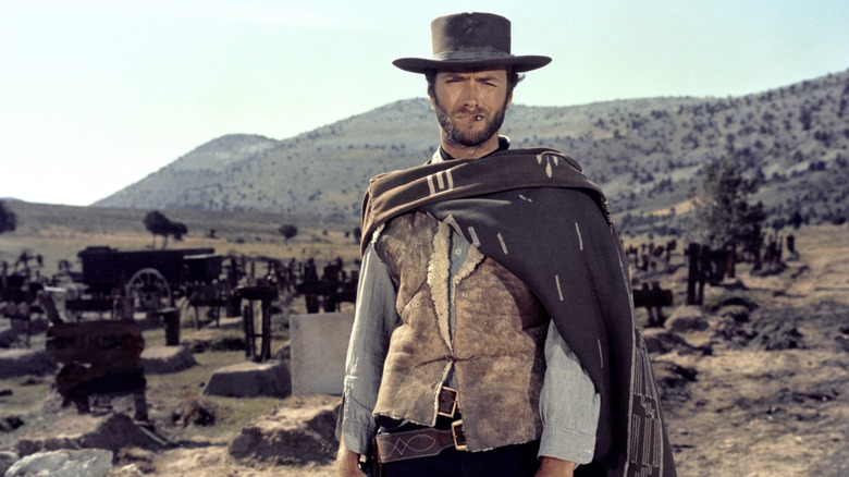 The Man with No Name stares down an opponent in 'The Good, the Bad, and the Ugly' (1966)