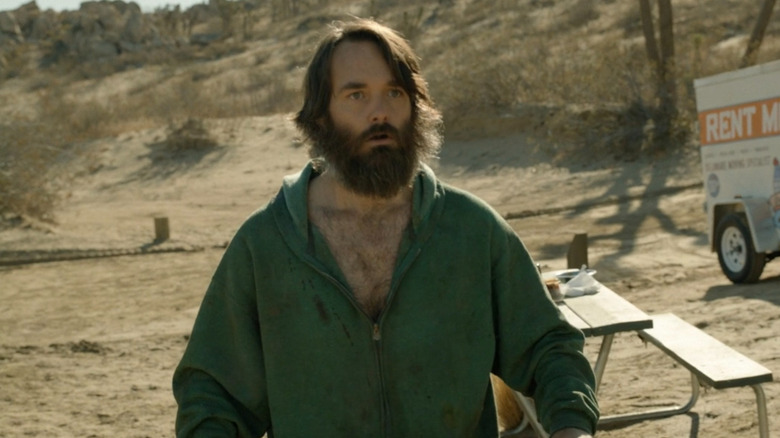 Phil Miller at an abandoned campsite on "The Last Man on Earth" (2015-2018)