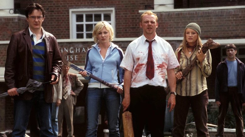 Shaun and Liz's friends team up against the zombies in "Shaun of the Dead" (2004)