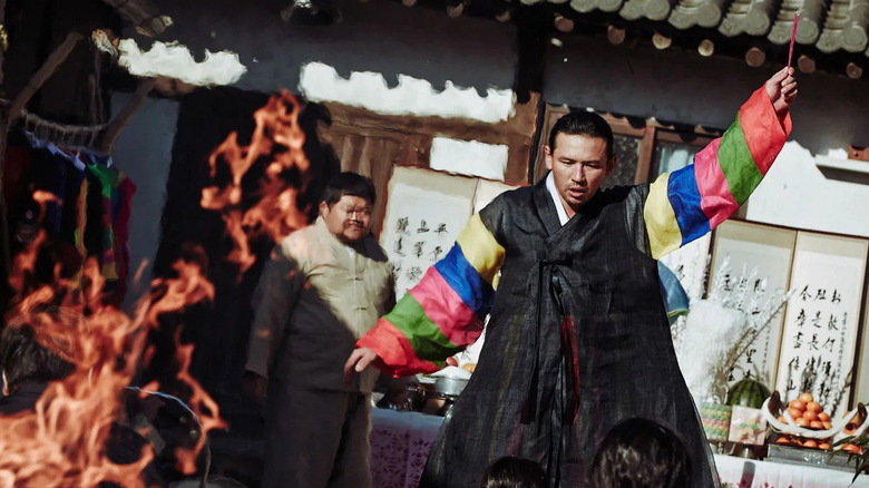 A ritual being performed in "The Wailing" (2016)