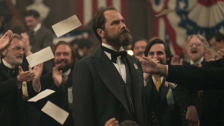 James A. Garfield emerging triumphant in "Death by Lightning" (2025)