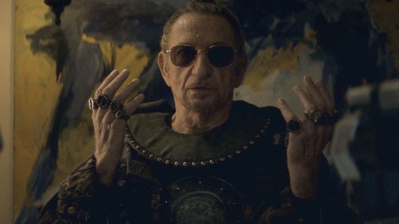 Trevor Slattery in his Mandarin get-up in "Wonder Man" (2026)