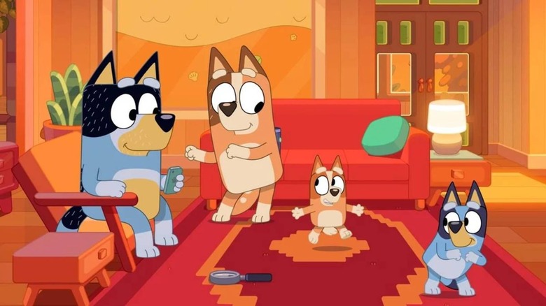 Bluey's family dancing