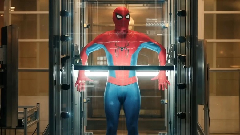 Spider-Man getting scanned in Spider-Man: Brand New Day (2026)