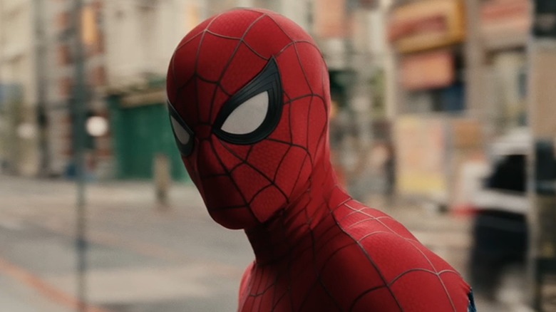 Peter Parker/Spider-Man looking around in Spider-Man: Brand New Day (2026)