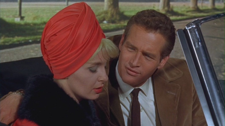 Steve Sherman listening intently in A New Kind of Love (1963)