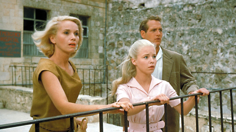 Ari Ben Canaan and his allies looking on in horror in Exodus (1960)