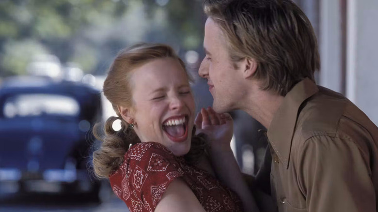 Allie and Noah laughing in The Notebook