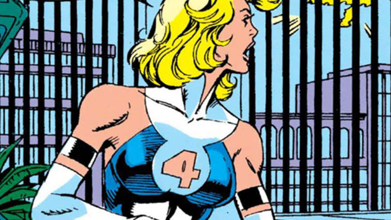 Sue Storm in revealing costume