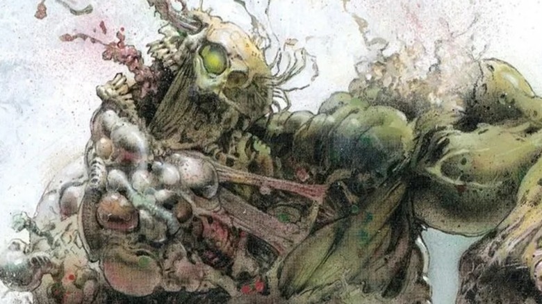Bruce Banner as a mass of tumors in "Ruins" #1