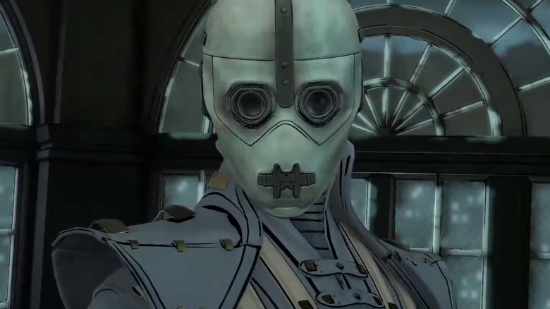Lady Arkham speaking in Batman: The Telltale Series