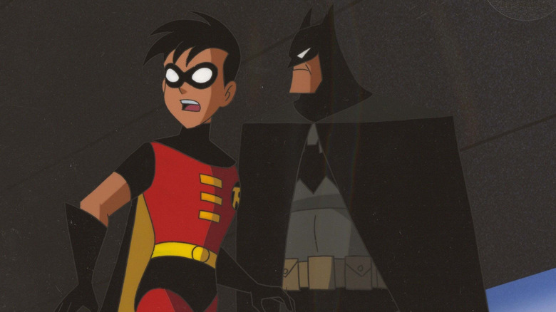 Batman and Robin are shocked in "Batman: The Animated Series"