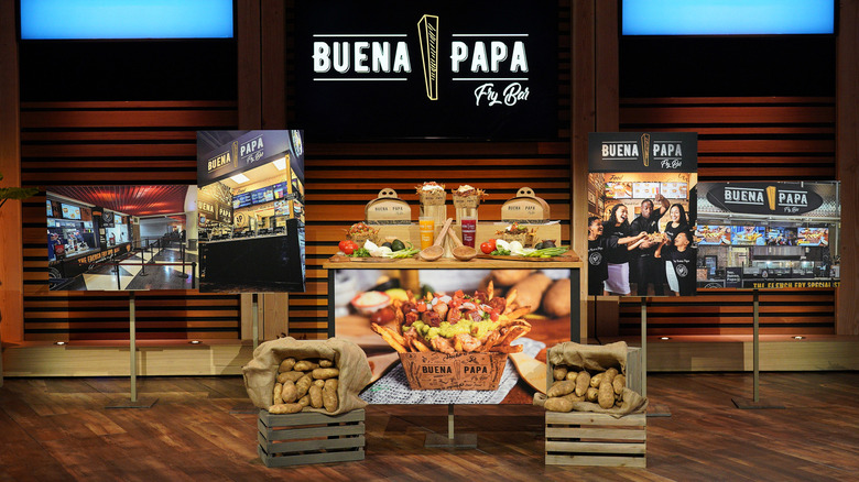 Buena Papa Shark Tank display