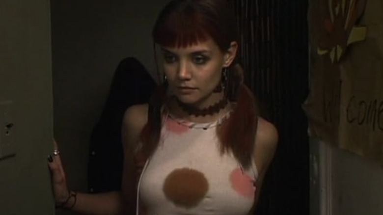 April stands in a doorway in "Pieces of April" (2003)