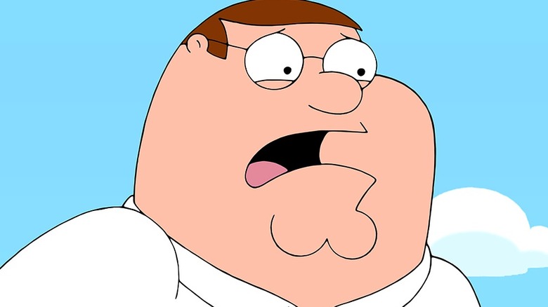 Peter looking scared on 