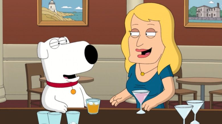 Brian and Ida drinking together on "Family Guy"