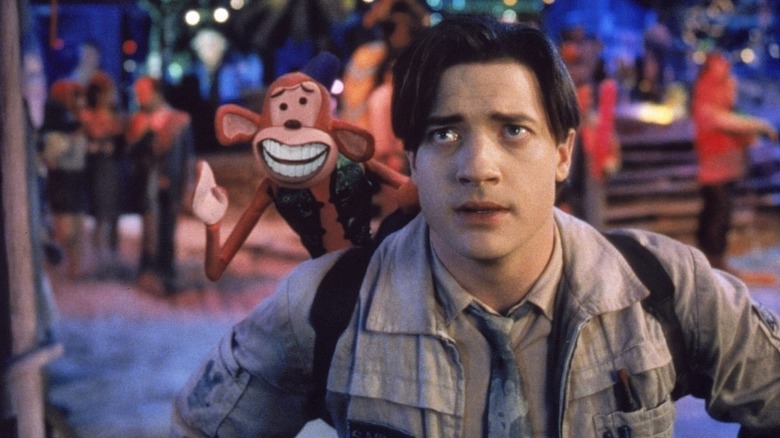 Stu and Monkeybone try to escape from the afterlife in Monkeybone (2001)