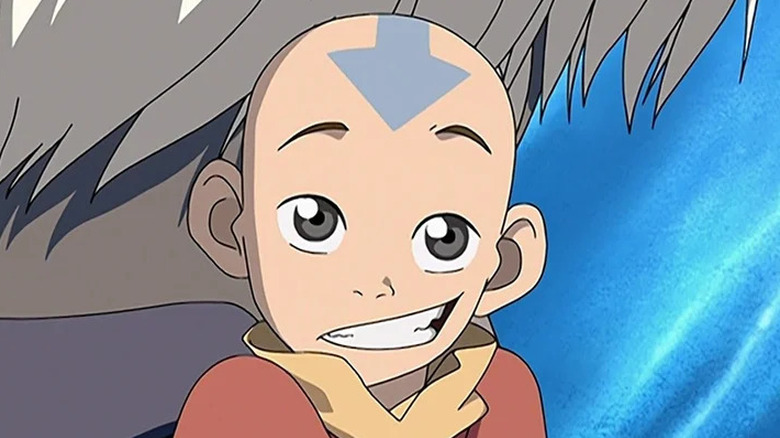 Aang smirking on "Avatar: The Last Airbender" (2005-2008)