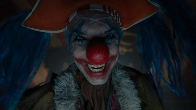 Buggy the Clown laughing while wearing a pirate hat on One Piece