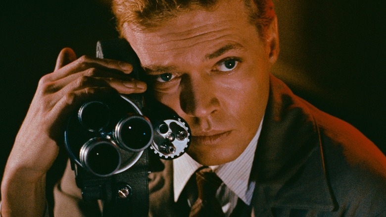 Mark Lewis with his camera in Peeping Tom (1960)