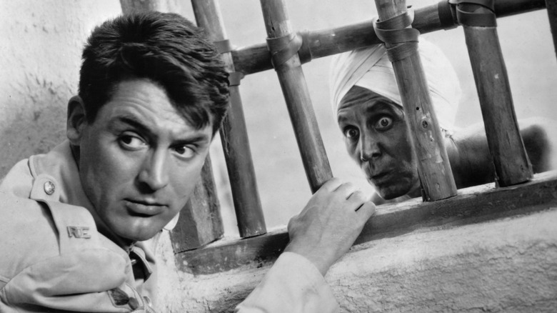 Cutter and Gunga Din looking concerned in Gunga Din