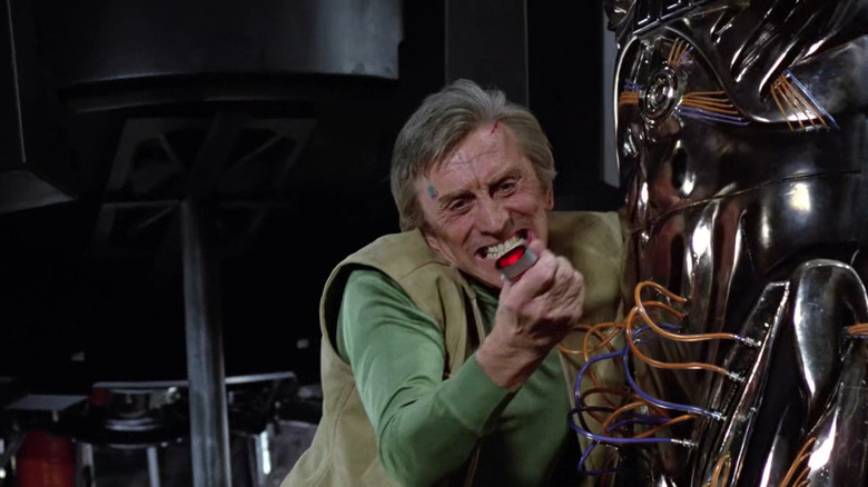 Adam pushing a robot in Saturn 3