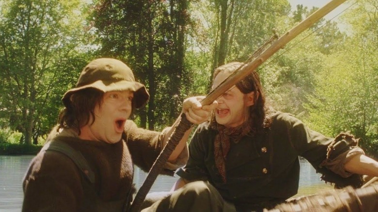 Two Stoors in a boat
