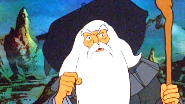 Gandalf looking angry