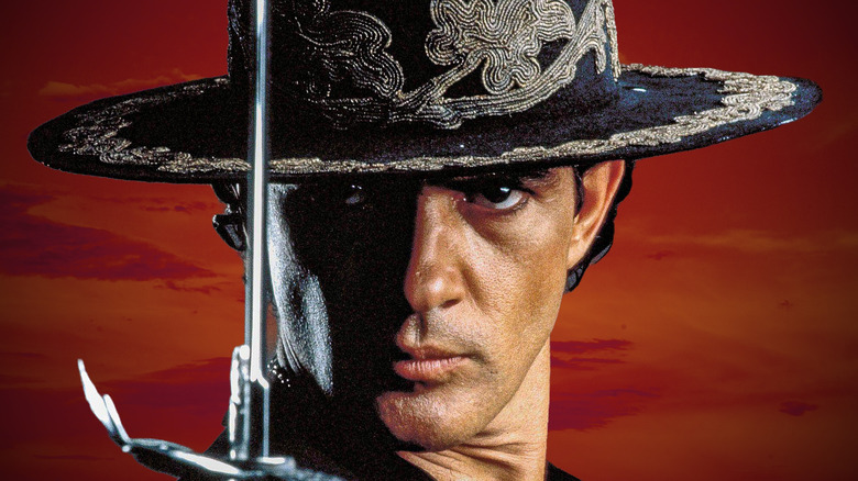 Zorro wielding his sword against a red backdrop (2026)