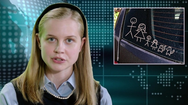 Betty Brant doing the news report in "Spider-Man: Far From Home" (2019)