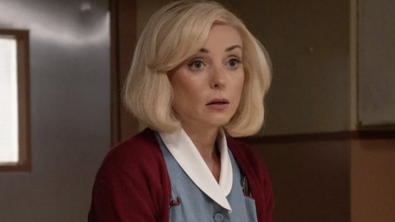 Beatrix "Trixie" Franklin looks concerned on "Call the Midwife" (2012-present)