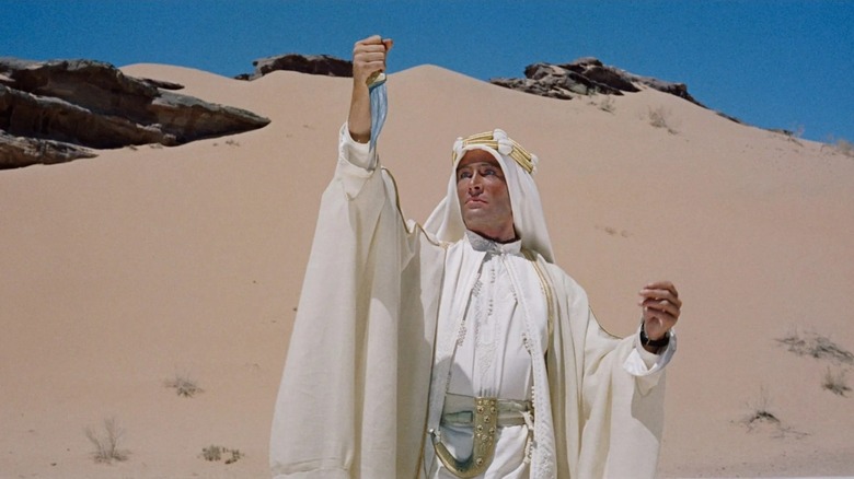 Lawrence in the Arabian desert in Lawrence of Arabia (1962)
