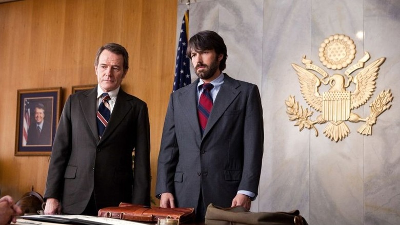 Cyrus and Mendez in a CIA office in Argo