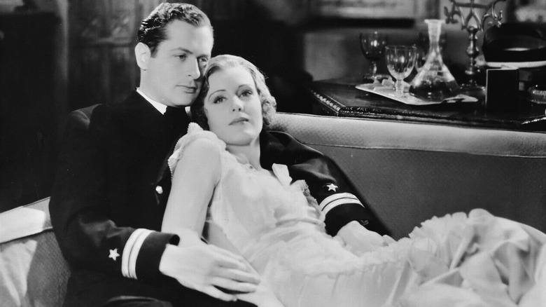 Joan and Thomas during shore leave in Hell Below (1933)