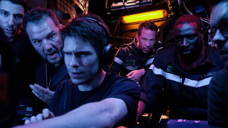 The crew stressing out Chanteraide in The Wolf's Call (2019)