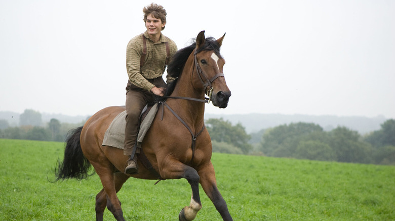 Albert happily riding Joey in War Horse (2011)