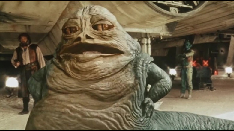 The CG Jabba the Hutt added into the 1997 re-release of Star Wars (1997)