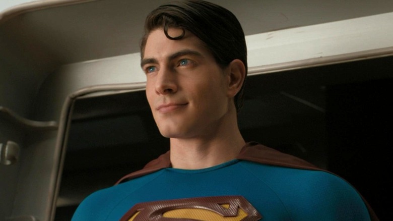 Superman smiling in Superman Returns
