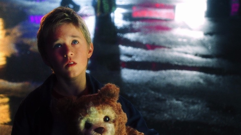 David holding a teddy bear in A.I. Artificial Intelligence