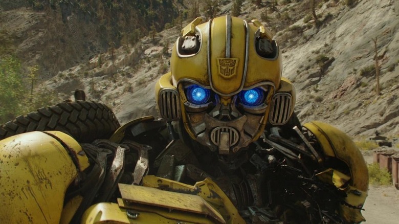 Bumblebee by the mountainside in "Bumblebee" (2018)