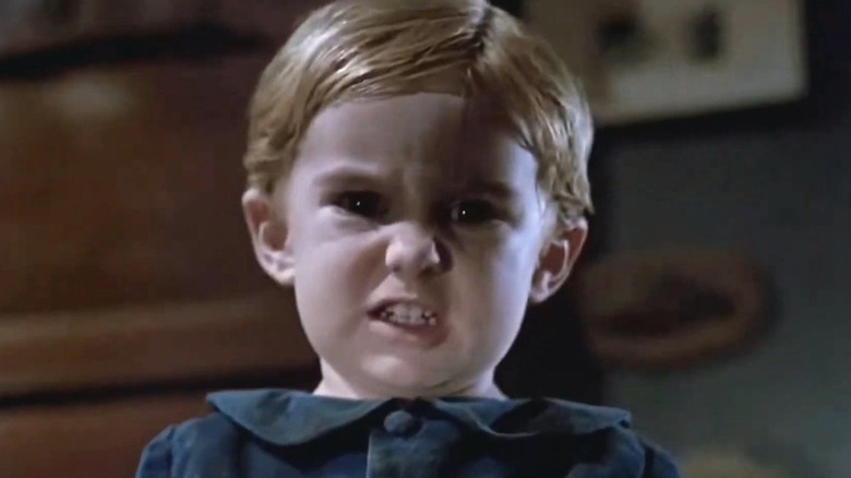 Gage Creed snarling in "Pet Sematary" (1989)